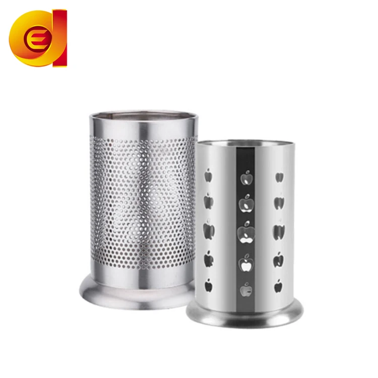 Chopstick Holder With Drain Holes  Circular Utensils Chopsticks Storage Holder