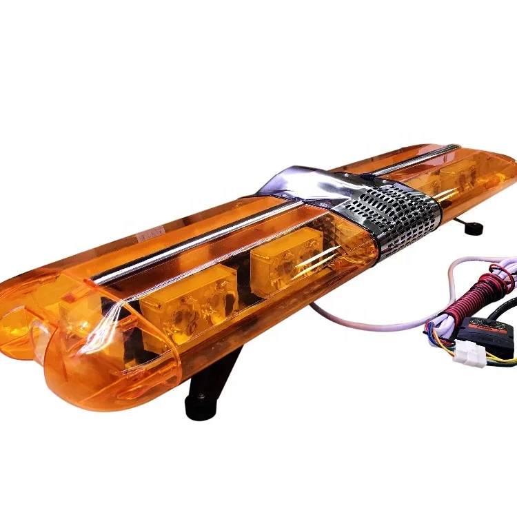 280W Amber light bar with siren and speaker 120cm used warning light bars led used emergency light bars