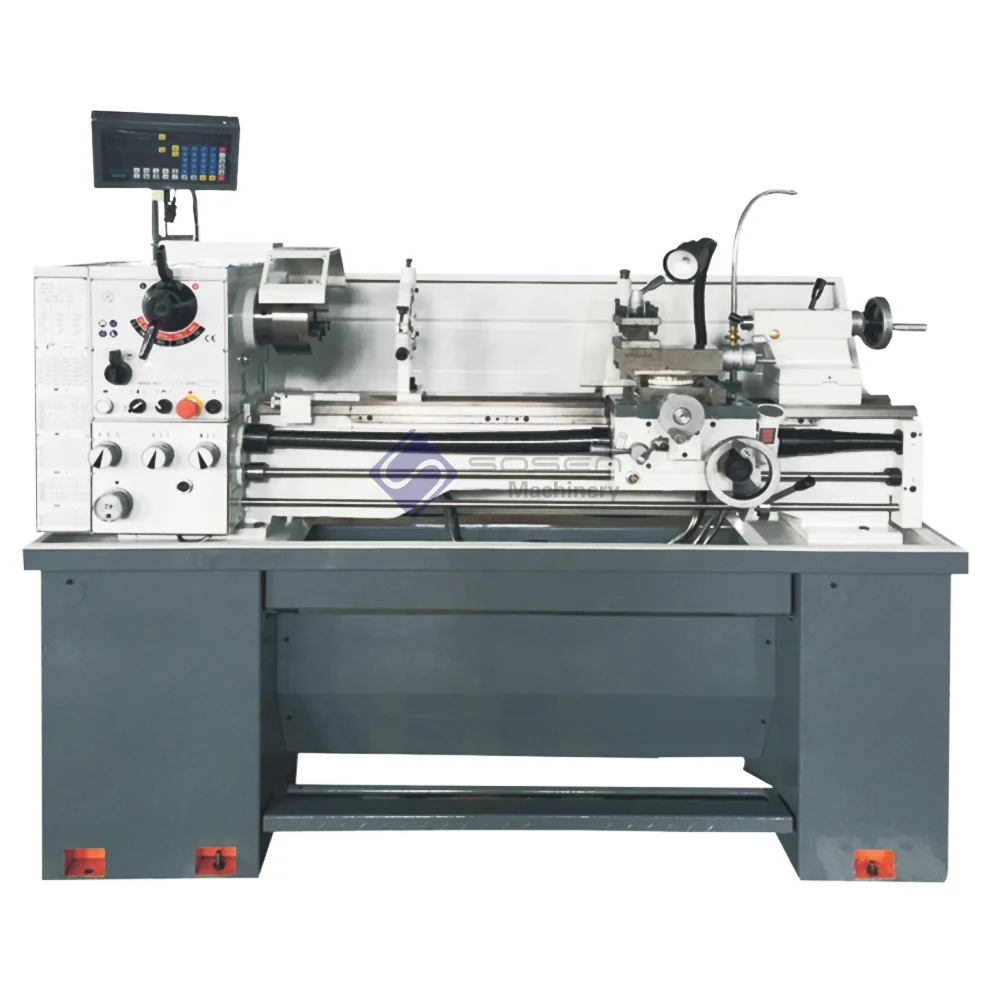 Manual Small 40mm spindle Horizontal Dro Turning Metal Lathe