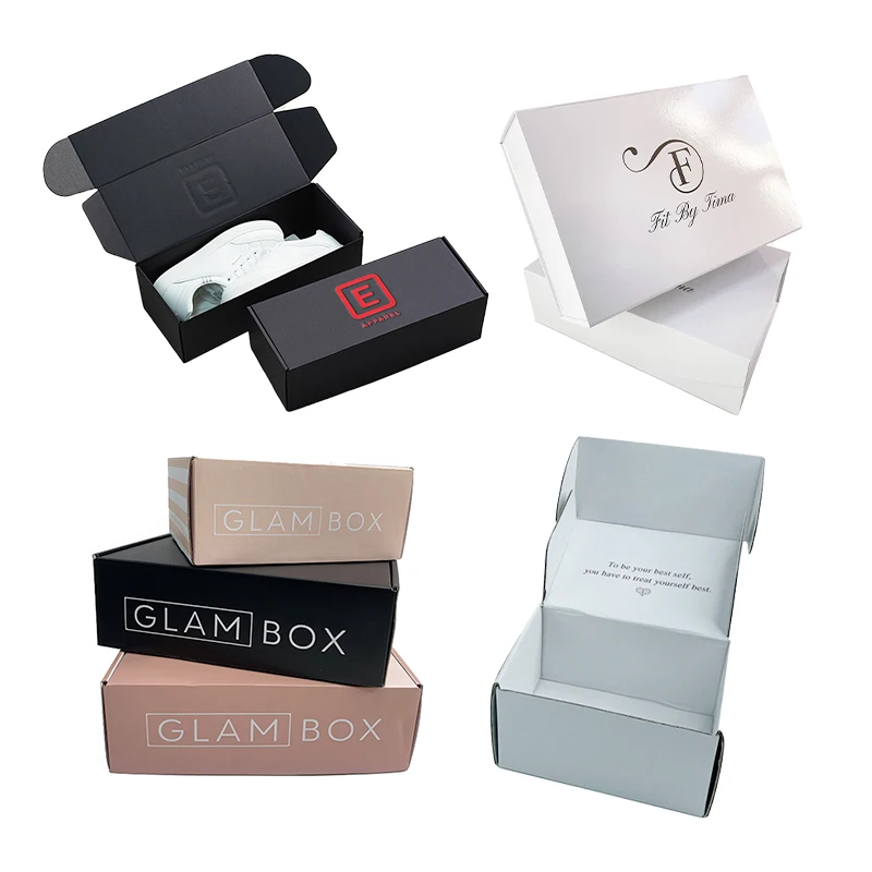 FSC Certificated Wholesale Eco Skincare / Beauty / Cloth Packing Mailer Corrugated Paper Custom Logo Printed Gift Delivery box