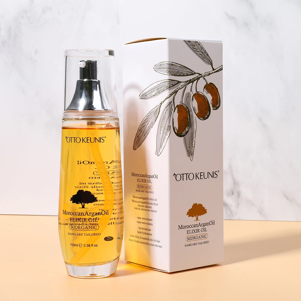 OEM Cosmetic Company Wholesale 100% Organic Morocco Argan Oil Hair Care Treatment Moroccan Hair Oil