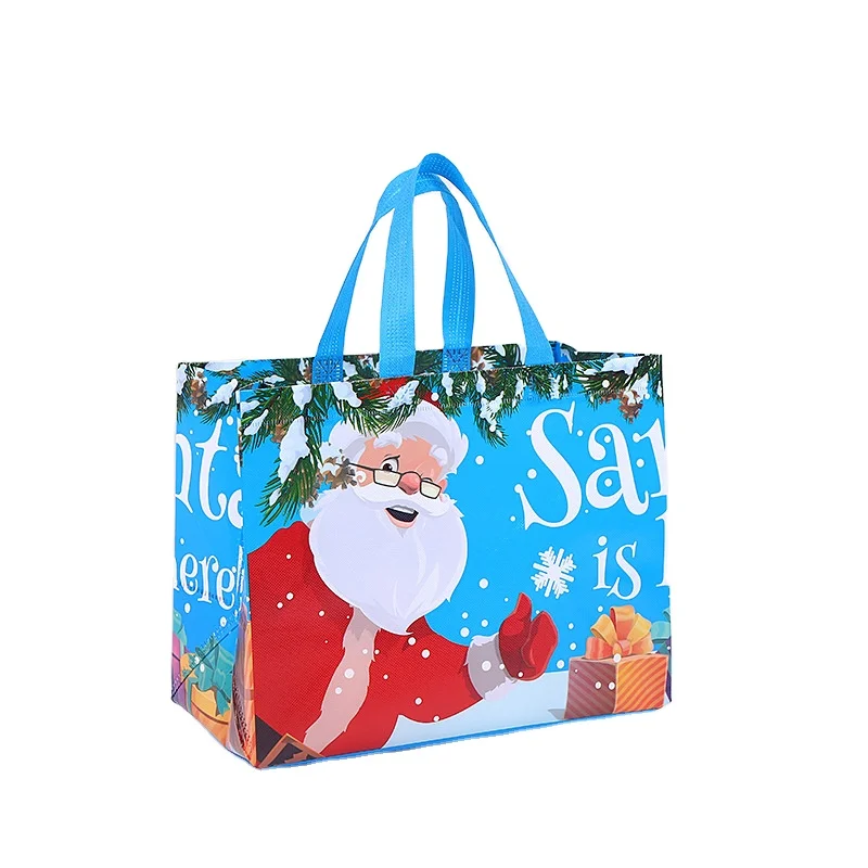 Christmas Candy Cookie Gift Bags Plastic Biscuits Snack Packaging Bags Xmas Party Decoration Favors Storage Bag