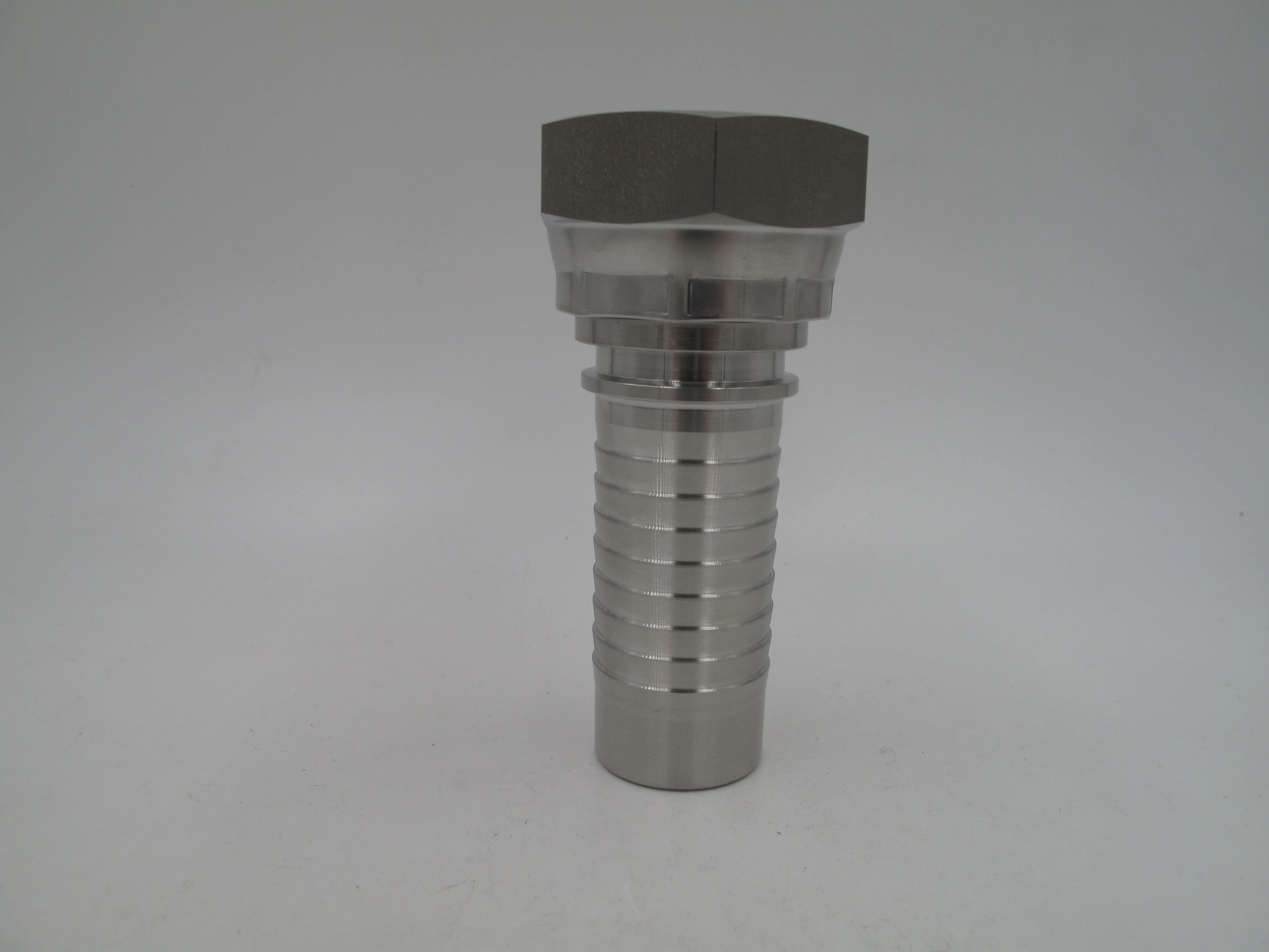 Stainless steel Straight  BSP female 60 degree cone hose fitting swaged style