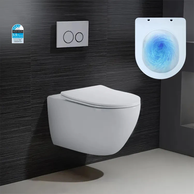 Sanitary ware modern wc bathroom flush ceramic wc wall hung wall mounted high rise japanese toilet bidet