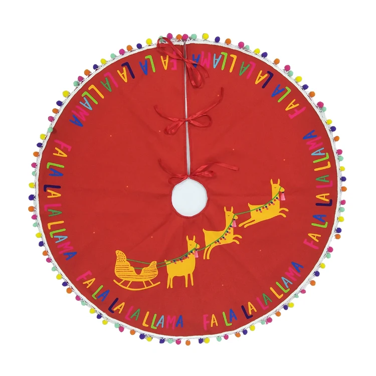 Последние украшения ручной работы фетр дешевые оптовые Рождественская елка юбка