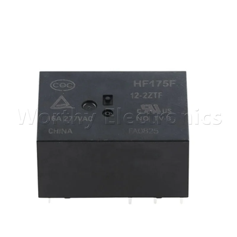 Electronic component power relay 5V/12V/24VDC 16A 8PIN DIP HF175F/12-2ZTF relay module