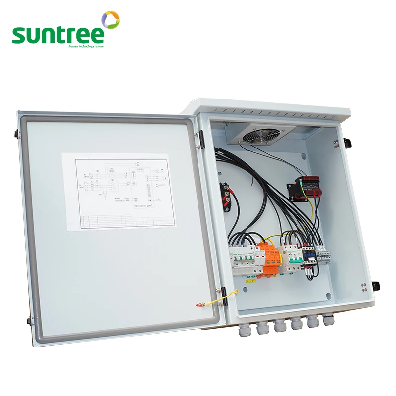 solar dc junction box pv combiner box with 4 strings  metal waterproof electrical boxes ip65