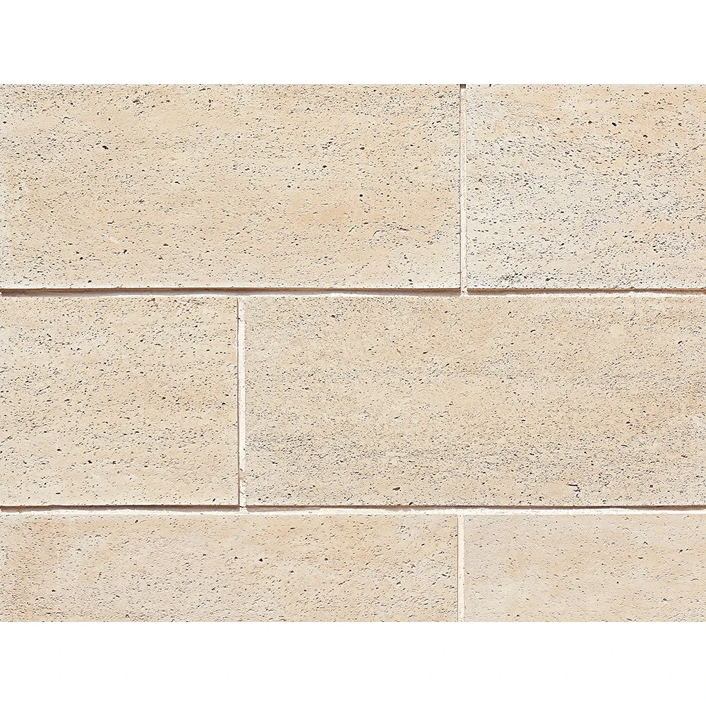 Travertine  wall decorative flat stone imitated natural stacked stone villa exterior wall cladding original style house facade