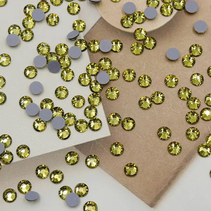 Agent Price Lead Free Eco-friendly Khaki Premium DMC Hotfix Rhinestones for Dancing Dress Ornament DIY