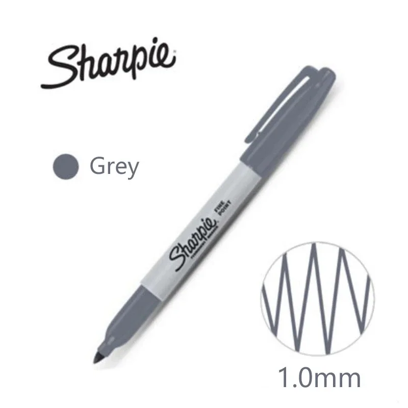 MultiColor Sharpie Paint Marker Waterproof Fine Point 1mm Permanent Art Dust-free Marker Pen Doodling Writing Stationery Pen