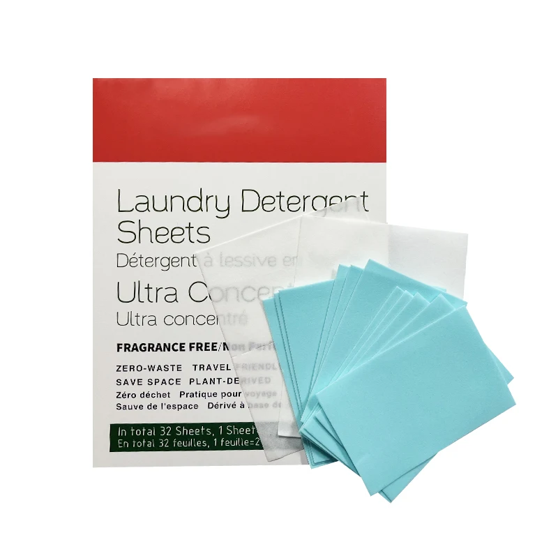 Customized reliable safe plant based laundry soap sheets concentrated quickly dissolving laundry detergent sheets
