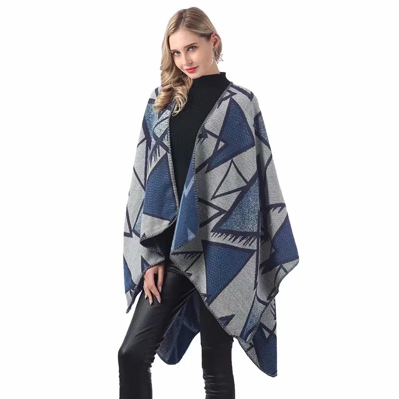Ready to Ship In Stock Fast Dispatch New design pretty poncho ladies scarves cashmere poncho shawl for woman