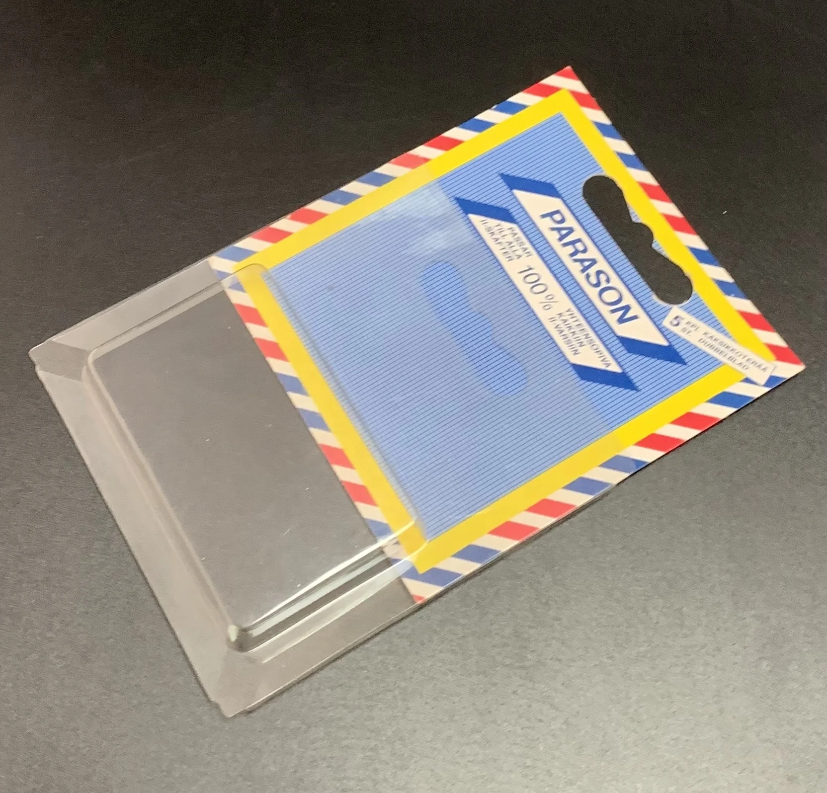 Customized Disposable Plastic Clamshell Edgefold Sliding Blister Card Packaging