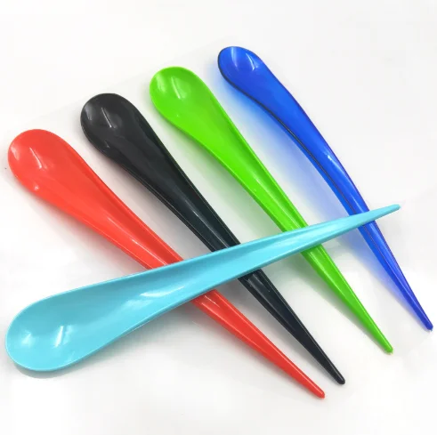 Wholesale Disposable Long Tail Plastic Ice Cream Spoon/ Disposable Spoon 20cm