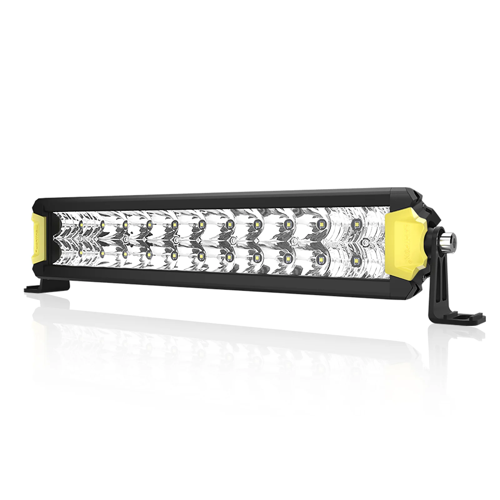LIGHTFOX 72W Waterproof IP67 Aluminum Offroad 4x4 Car Truck 12 inch Double Row LED Light