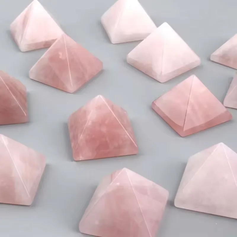 Hot sale healing crystal natural 3cm obsidian pyramid for home decor