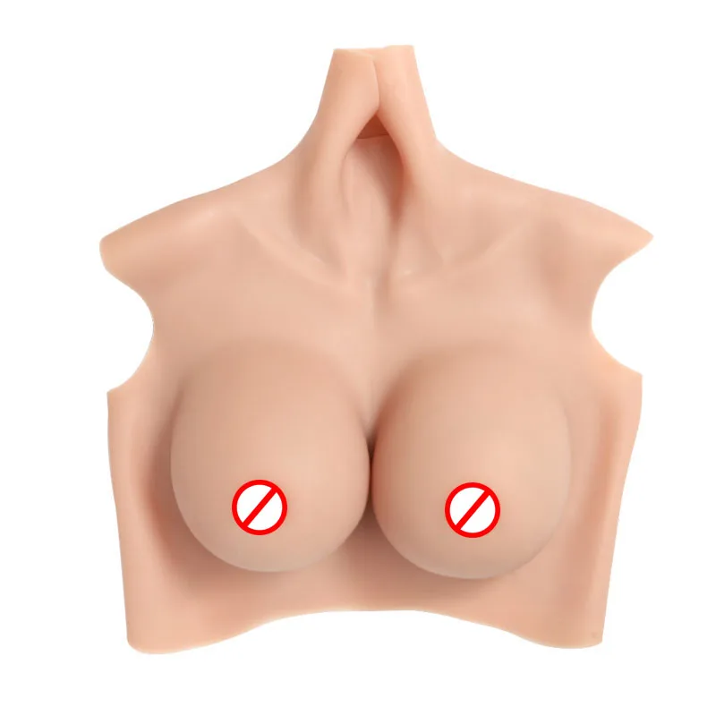 Support sample Artificial Silicone Female Nipple Costume B/C/D/E/G Cup boobs form Shemale Silicone Fake Breasts for Crossdresser