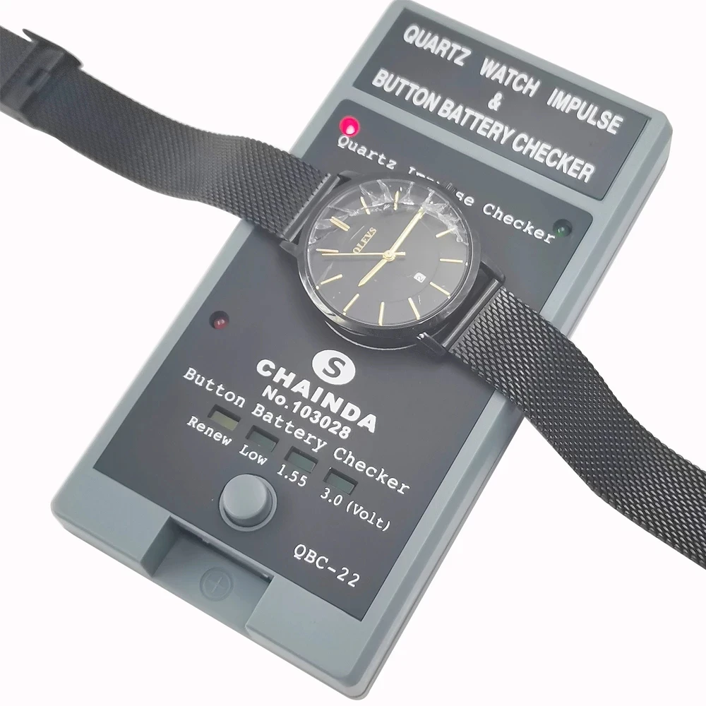 Quartz Pulsed Watch Movement Tester Watch Button Battery Level Checker Tools for Watchmakers QBC-22