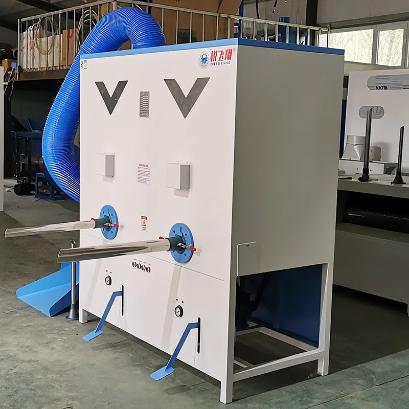 Production And Sales Automatic Double Head Nozzles fiber filling Machine for plush toys