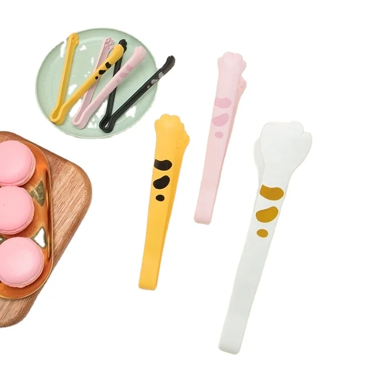 Cute Mini Tongs Silicone Ice Cube Tongs For Ice Bucket
