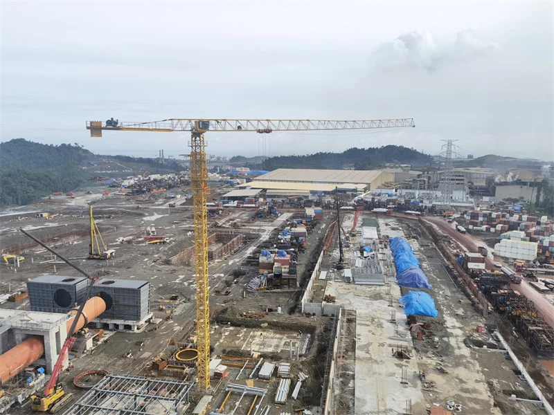 XCMG brand 75m boom length 18 ton topless tower crane XGT7528A-18S1 stationary tower crane for sale