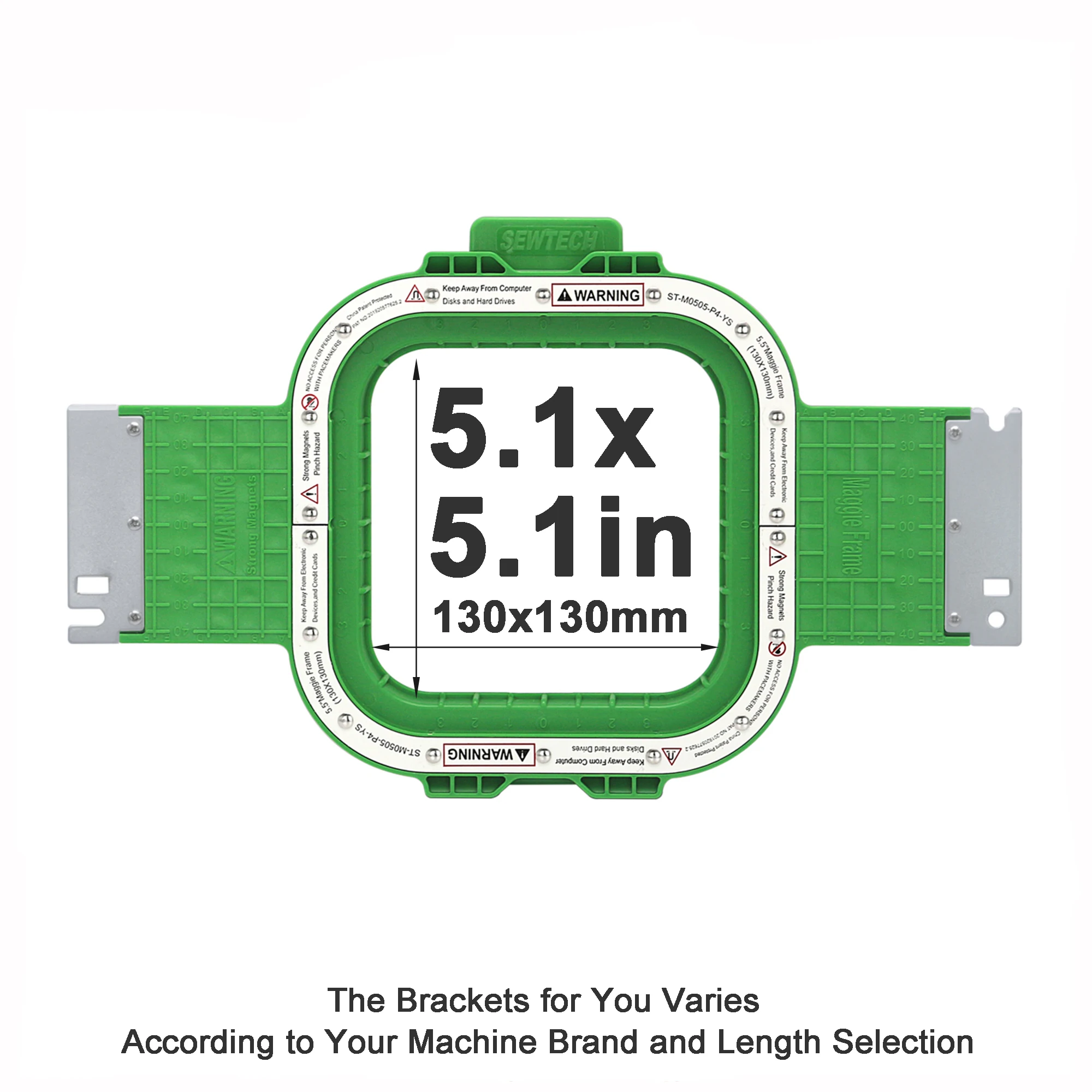 Ricoma TC1501 Magnetic Embroidery Frame Mighty Hoop 11X13 inch for Ricoma 1201 1501 Industrial Embroidery Machines
