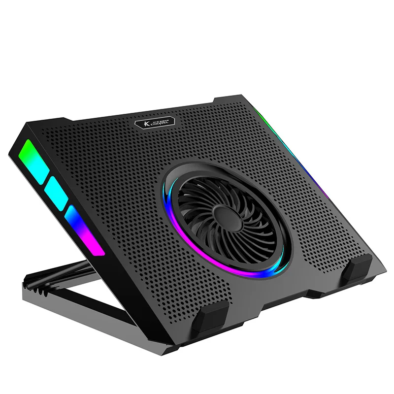 2021 новейший продукт игровой ноутбук кулер LED RGB свет охлаждающая подставка для ноутбука с 5 вентиляторами
