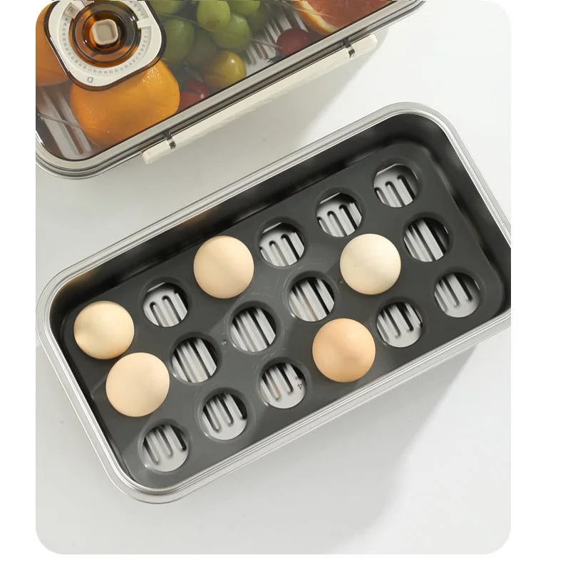 Multi-functional S/S 304 Food Containers Air Tight Fresh Keeping Box For Food Storage  Big Capacity