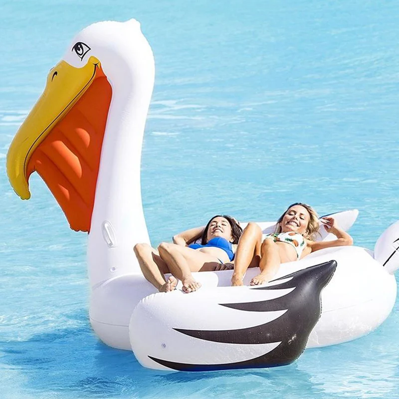 Inflatable Toucan Pool Float Large Swimming Pool Lounge Ride-on Water Toys for Adults