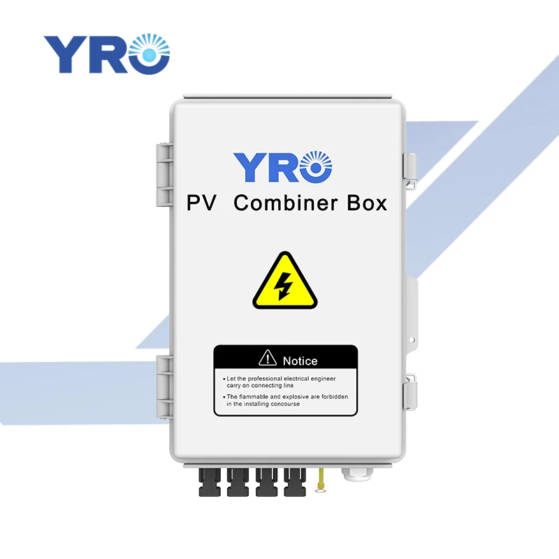 YRO PV Waterproof box 550V 4/1 solar combiner box CE certificated pv box Chinese manufacturer