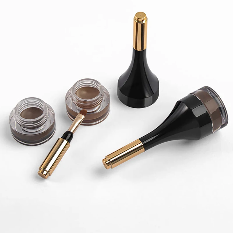 Wholesale custom high quality multifunction vegan waterproof eyebrow gel private label eyebrow pomade with eyebrow brush