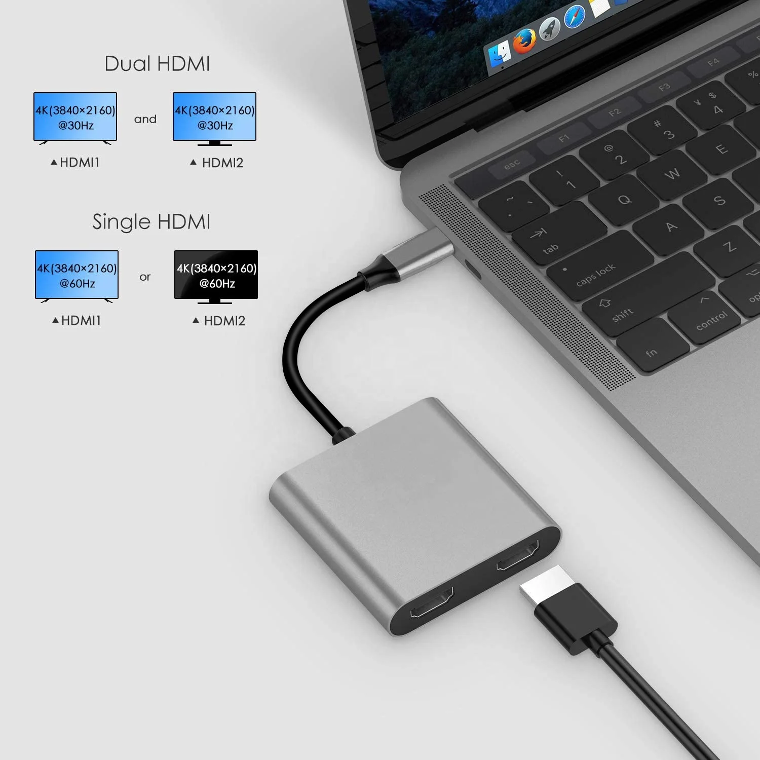  Кабель-переходник с usb c на hdmi кабели и соединители для компьютера 4k адаптер ноутбуков типа