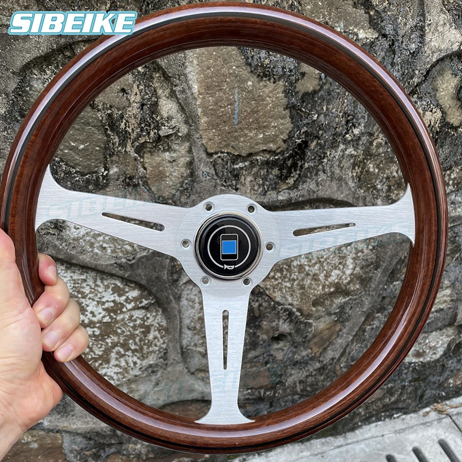 358mm Copy Wood Steering Wheel Retro Car 14inch Wooden Look Steering Wheel