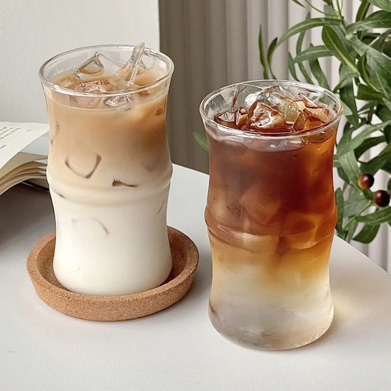 High borosilicate tumbler cup iced Latte cup Restaurant Heat resistant Water Drink cup