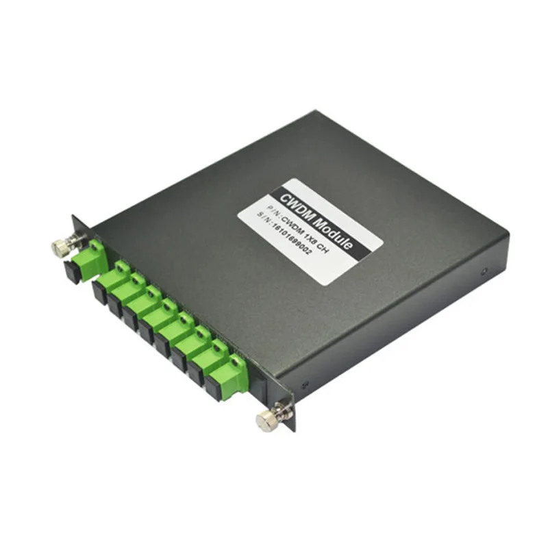 LGX коробка одного волокна SC/APC 1470nm-1610nm 8CH CWDM Mux/Demux модуль