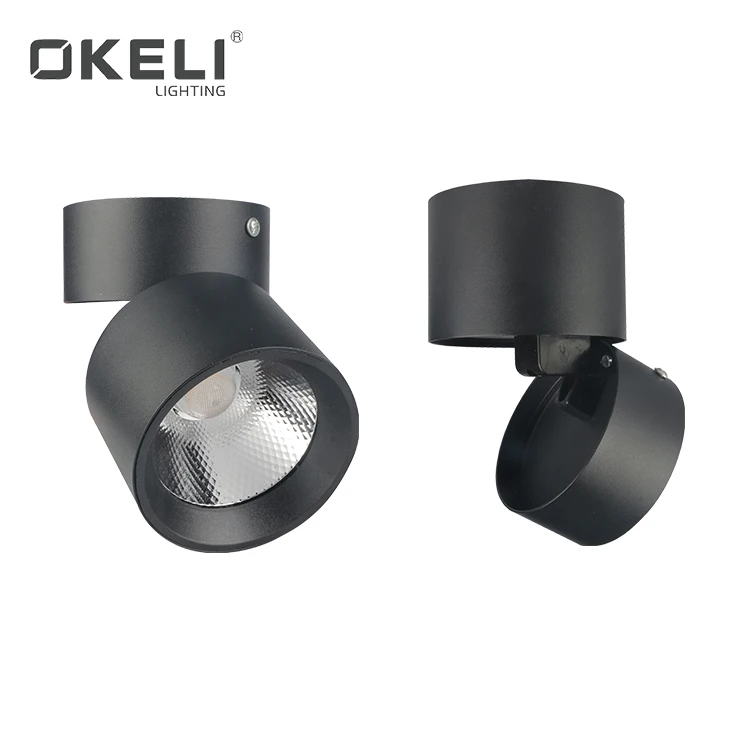 OKELI New Design 7w Adjustable Surface Mounted Cob Ceiling 85-265v Downlight