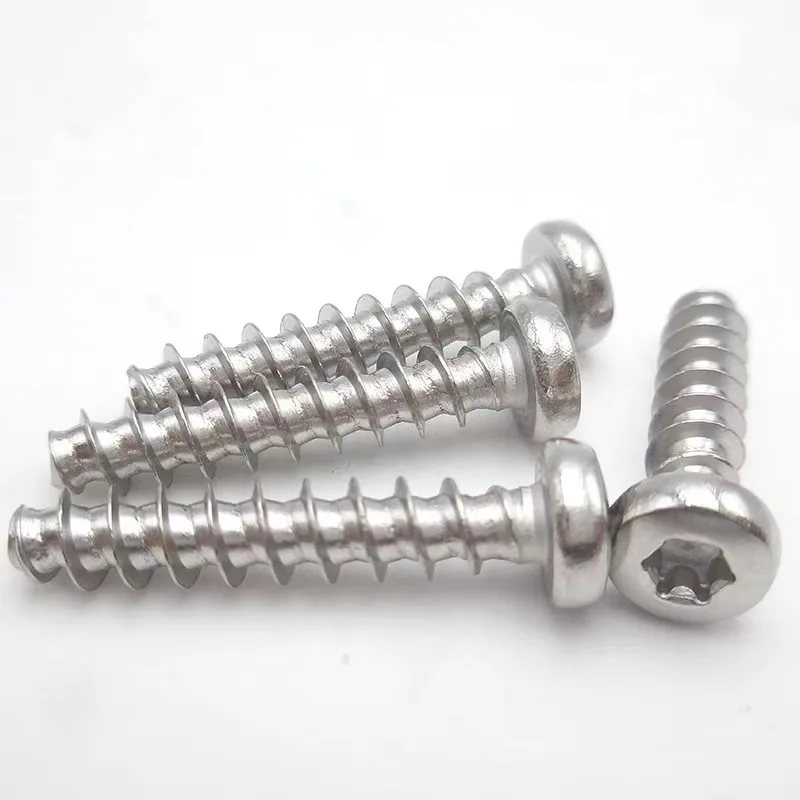 Customized 304 stainless steel M1.6 M2 M2.5 M3 M4  Torx pan head Self tapping screws