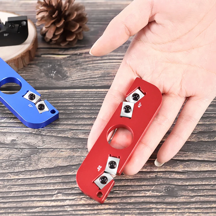 Finger Hole outdoor camping portable Multifunction Portable Pocket Carbide Knife Sharpener Outdoor Mini Knife Sharpener