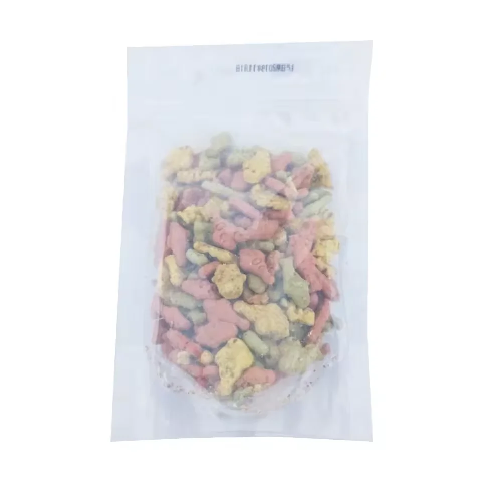 Wholesale Customizable Fishbone-Shaped Cat Food Bag Healthy Grain-Free Dry Pet Snacks Treats for Kitty Award-Winning Dog Fish