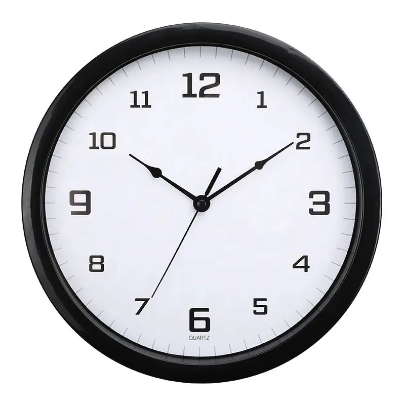 Clock wall  modern Simple Round Design cheap promotion Plastic wall clock