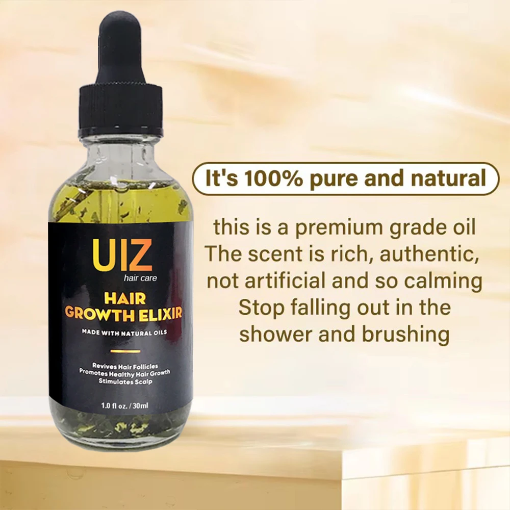 Hair Growth Serum natural essential oils and plant extracts healthy stimulate hair follicles grow Growth Hair Elixir