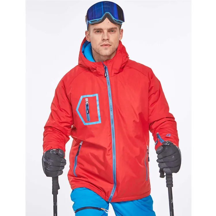 Wholesale Factory Directly Windbreaker Waterproof Breathable European Fashion 100% Down Hot And Trendy Style Men Ski Jacket