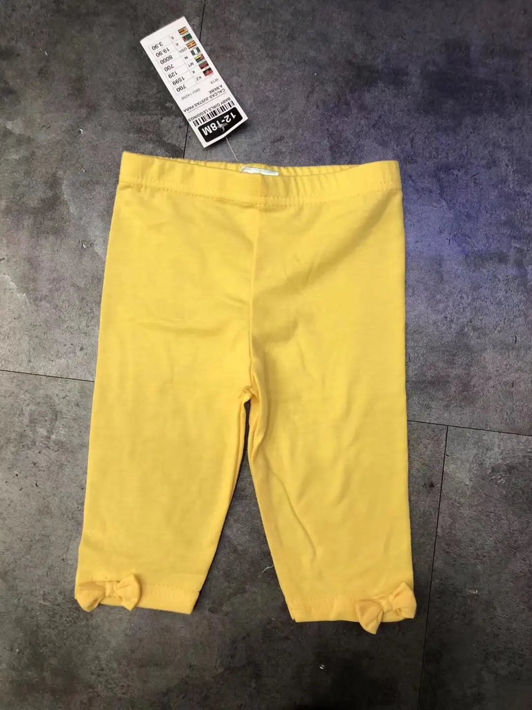 Горячая Распродажа, однотонные мягкие хлопковые штаны ярких цветов для маленьких девочек