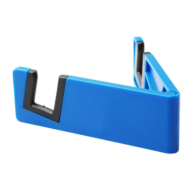 Promotional phone accessories custom branded universal V shaped desktop plastic mobile phone stand