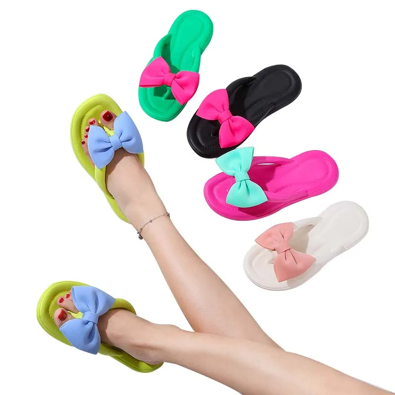 OEM Custom Logo  Flip-flop Slippers For Women Summer Outdoor EVA Slippers Unisex Flat Ladies Slippers