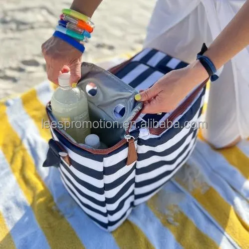Cooler Bag - Insulated Lunch Bag 24 Can Portable Lunch Box Cooler for Beach ,Leakproof Lightweight