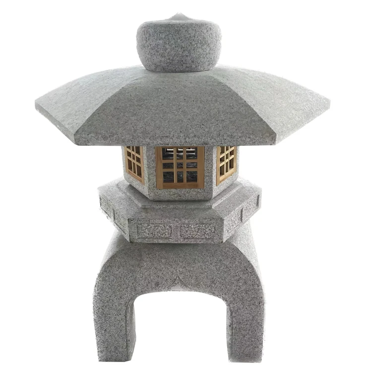 Японский Сад Открытый натуральный Гранитный Камень Резной большой юкими пагода статуи свет и фонари для продажи
