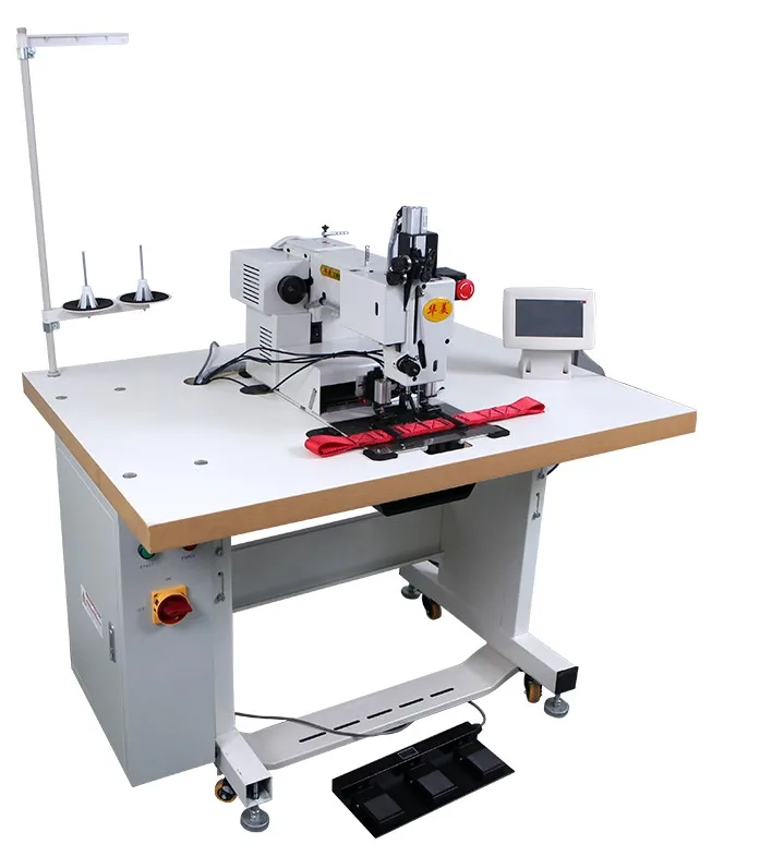 High quality  pattern sewing machine heavy duty leather belt making machine computerized sewing machine for pet strap watch band