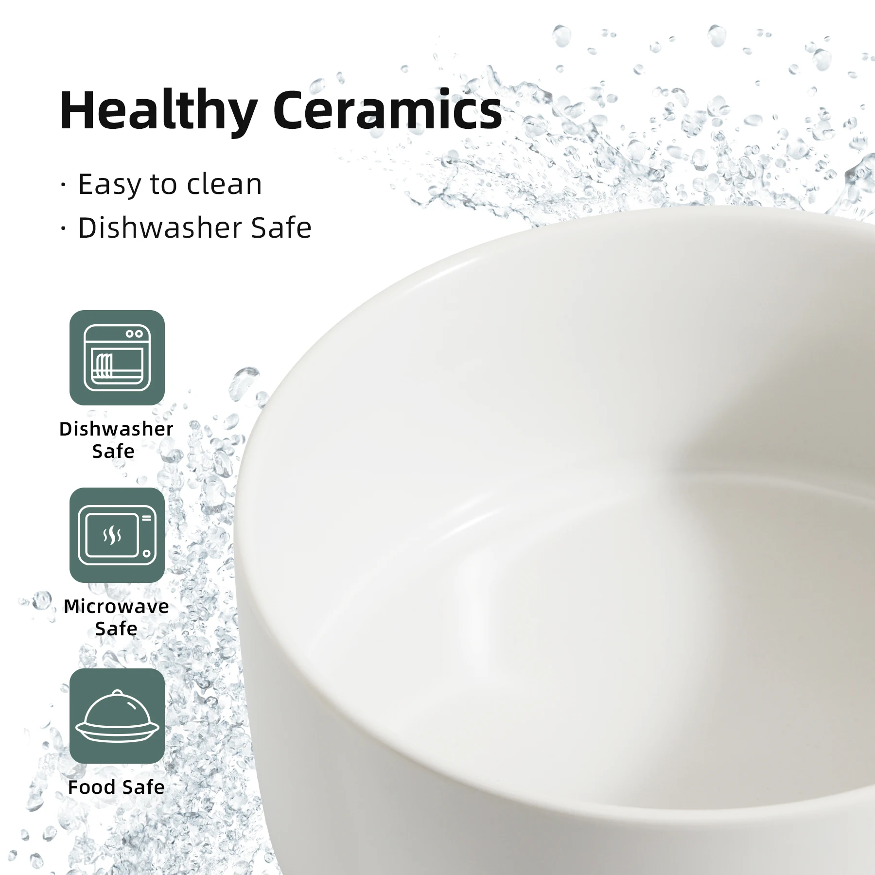 Raised Ceramic Bowl Protect Cervical Cat Dog Pet  Bowls Food Water Feeder Large Dog Pot With Stable Bamboo Stand Amazon supplier