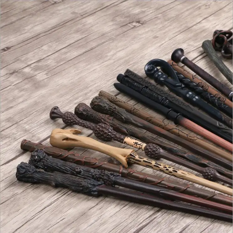 Harry Wands Colsplay Metal/Iron Core Dumbledore Magical Wand Varinhas Kid Magic Wand With Box with Gift Harry Prop